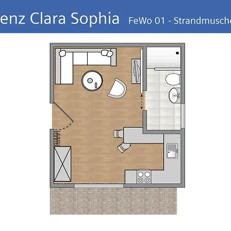 Ferienwohnung Strandmuschel In Der Residenz Clara Sophia Binz Extérieur photo
